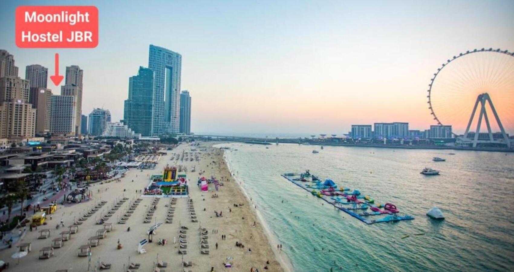 Moonlight Hostel Jbr - 2Min Walk To Jbr Beach - Gym - 2Min Metro Station - Poll Ντουμπάι Εξωτερικό φωτογραφία